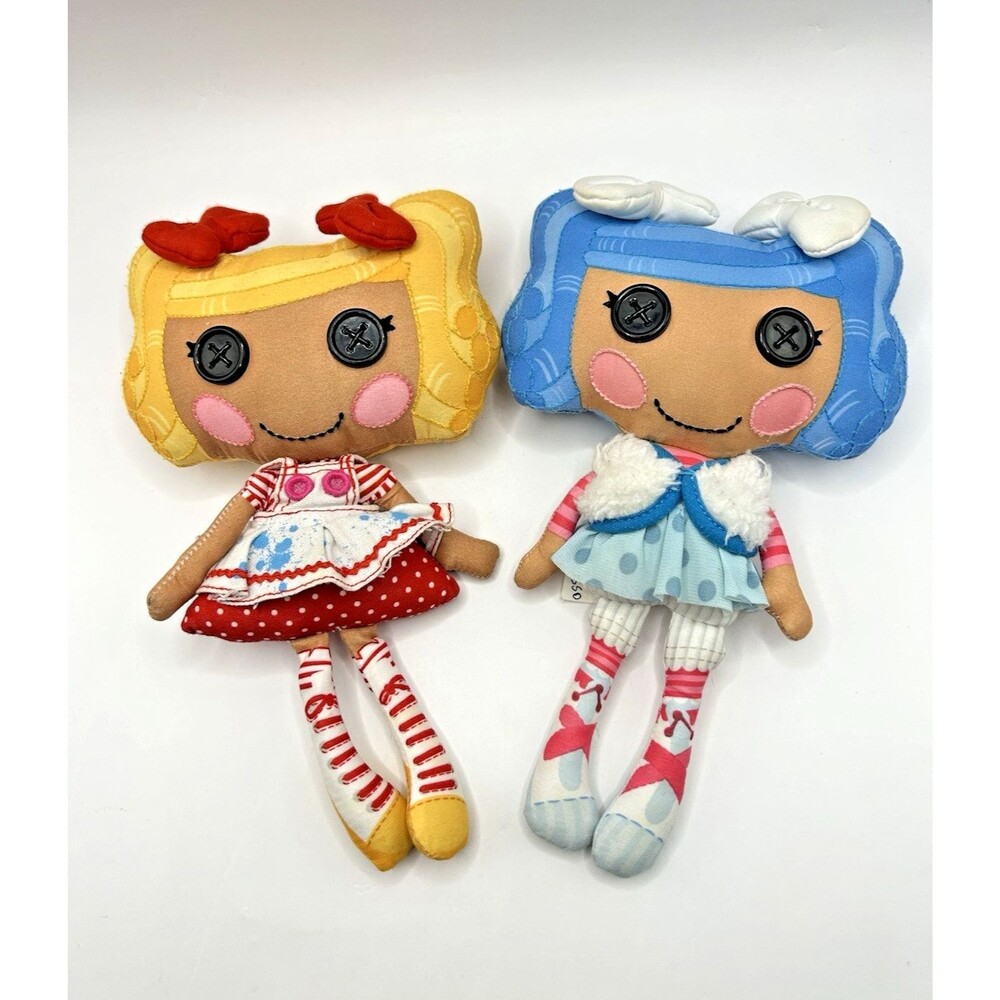 Lalaloopsy Plush Soft Doll Mittens Fluff n' Stuff + Spot Splatter Splash 10" Lot